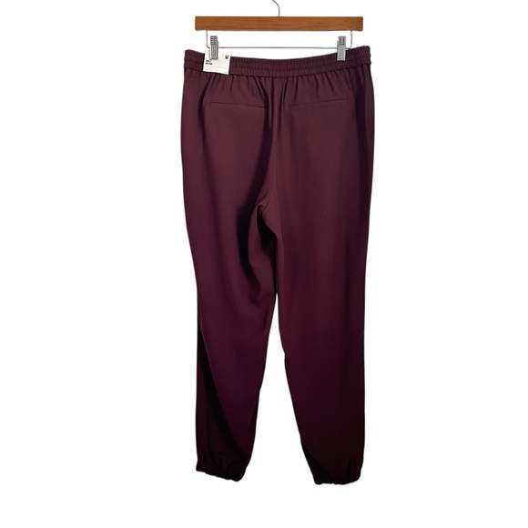 Express Womens Mid Rise Ankle Jogger Pant, Size Medium Plum Elastic Waist - Picture 2 of 8